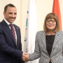 15 October 2019 National Assembly Speaker Maja Gojkovic and the Parliament Speaker of Kuwait Marzouq Al-Ghanim